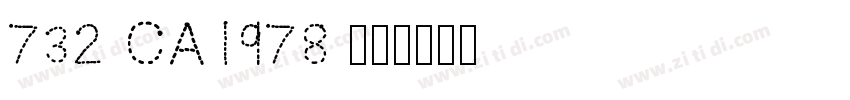 732 CA1978 粗体字体转换